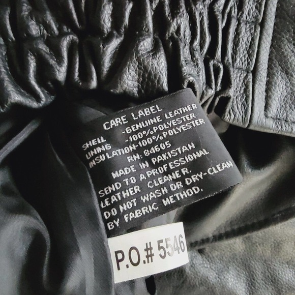 BURKS BAY NRA/NATIONAL RIFLE ASSOCIATION BLACK LEATHER JACKET LARGE - Picture 4 of 7